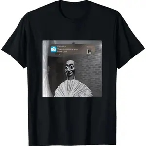 🎉"Tung Tung Tung Sahur Motion at Your Front Door" Funny Meme T-Shirt – Hilarious Italian Graphic Tee for Men & Women, 100% Cotton Casual Shirt, Trendy Sarcastic Humor, Comfortable & Breathable, Perfect for Meme Lovers & Casual Wear Enthusiasts