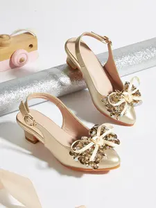 2026 Spring New Girl's High Heels, Comfortable Chunky Heel, Front Wrap Back Vent Strap Design, Rhinestone Crystal Flower Fashion Sandals, Glitter Decorated Sandals, Sparkly Sandals