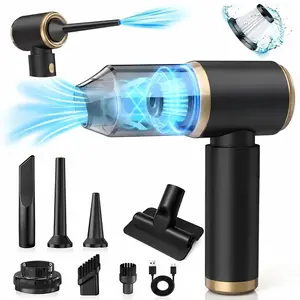 Cordless Vacuum Cleaner with Strong Suction - Portable Handheld Tool with Air Blower for Auto Detailing, Home Cleaning & Pet Hair Removal, Vacuum Suction
