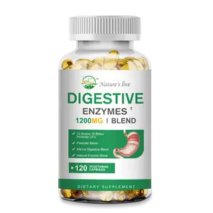Digestive Enzymes 120ct for Digestive, Gut, and Immune Health Supports Occasional Constipation, Diarrhea, Gas, and Bloating Non-GMO, Vegetarian 120 Veggie Caps