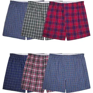 Fruit Of The Loom Mens Tartan Boxers 6 Pack