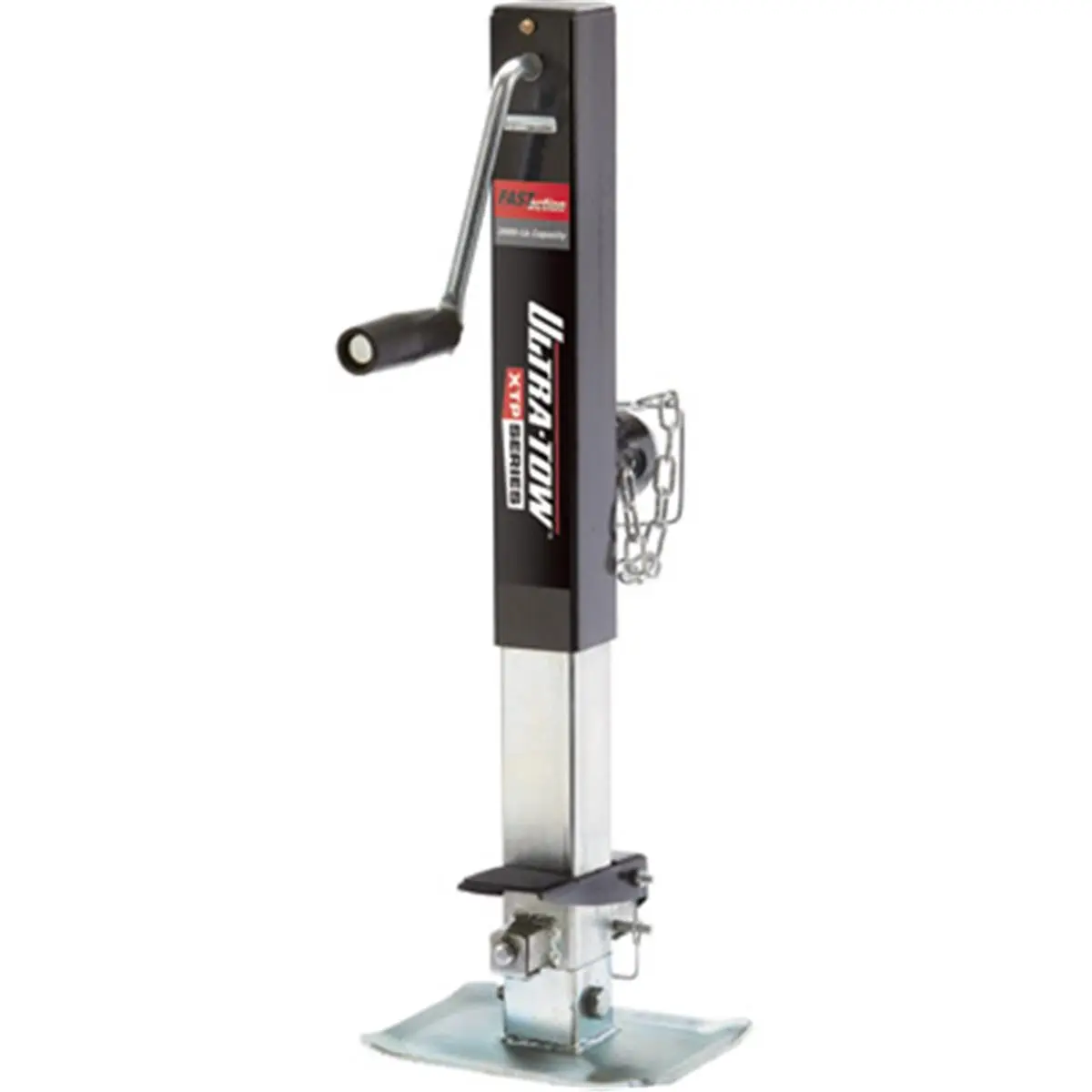 Ultra-Tow GTF-20TMSWP Tube Mount Speed Jack - Heavy-Duty Sidewind Crank with Base Plate, 2000 lb Lift Capacity, 20.3 in Travel, Hydraulic Car Jack