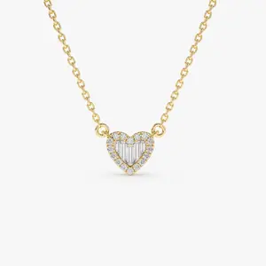 TEWIKY Gold Layered Heart Necklace Dainty Simple Pendant with Elegant Hypoallergenic Jewelry Party Daily Wear For Women Fashion Items Holiday gifts