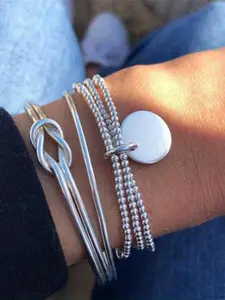 Fashionable Minimalist Chain Bracelets, Casual Versatile Bracelets for Women & Men, Trendy All-match & Exquisite Jewelry for Birthday Gift