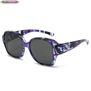Fit Over Polarized Sunglasses for Women, Wraparound UV Protection Shades for Prescription Eyeglasses, Lightweight Anti-Glare Driving Glasses for Travel, Walking & Outdoor Activities