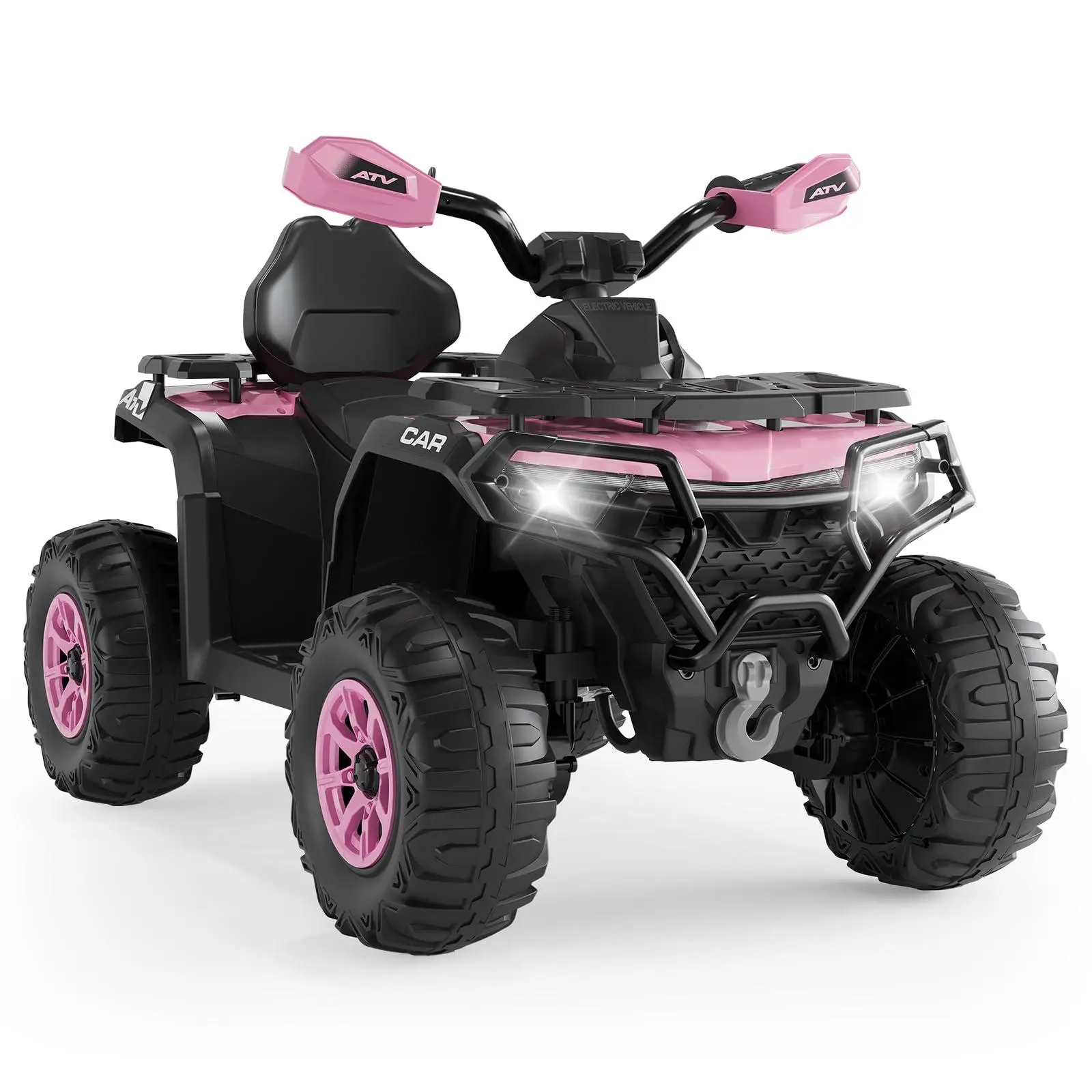 Gaomon 12V Electric Kids ATV with Remote Control, LED Lights, Bluetooth, Dual 45W Motors, 3 Speeds, Outdoor Stuff for Kids, Pink, Kids Outdoor Equipment, Cool Gifts For Kids,home decor,camping essentials