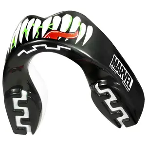 SafeJawz MARVEL Sports Mouthguard Dual Layer Premium Mouth Guard with Case for Basketball, Football, MMA, Hockey - Junior - VENOM