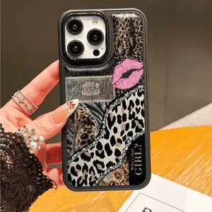 Sexy Leopard Print Phone Case, Thick Scratch-Resistant Leather Texture, Compatible with iPhone 15 Pro Max, 14 Plus, 13 Pro Max, 12, 11, 7g, 7p, XR, XS Max, Air