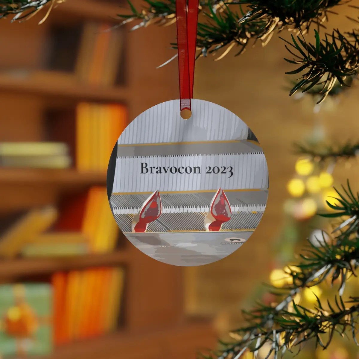 BravoCon Brynn Whitfield Louboutins Broke an Escalator | Real Housewives of New York City | Bravo Tv Christmas Ornament | Bravo Gift Merch