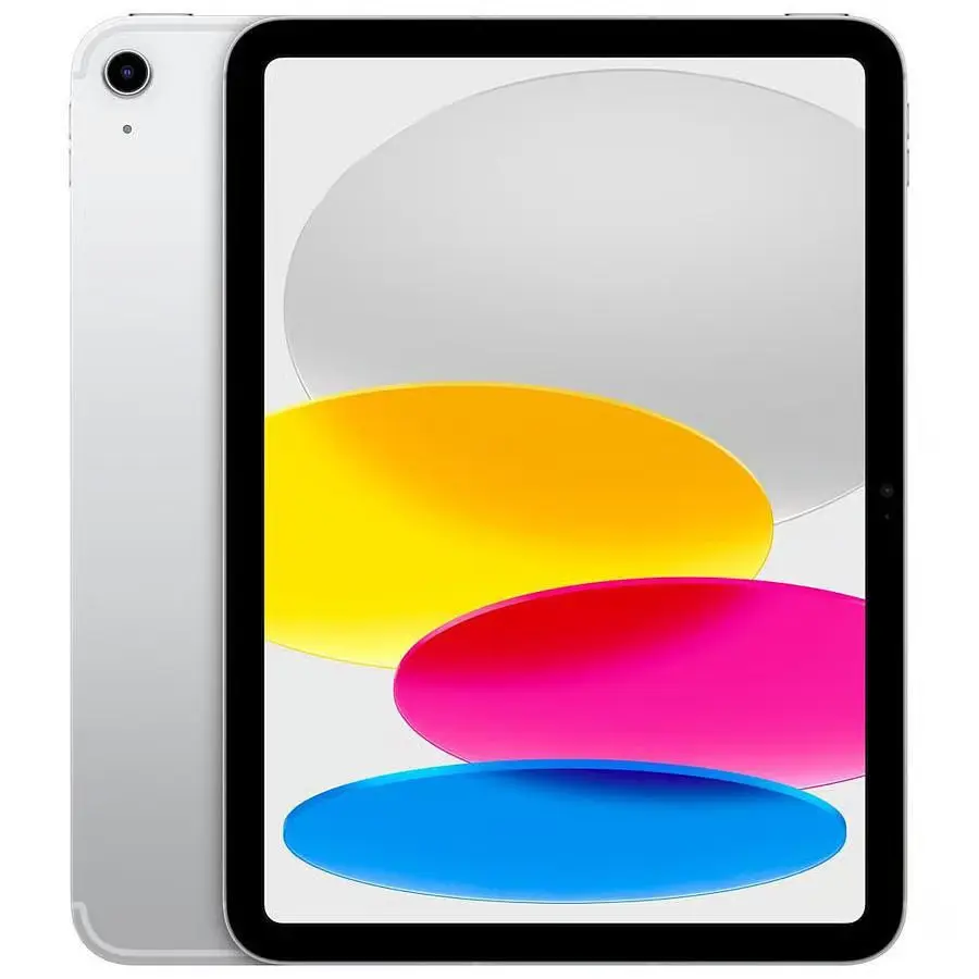 Refurbished 10th Generation iPad - 10.9-in Screen, 64GB WiFi, Silver, Excellent Condition, High-Performance Chip, Versatile Camera, USB-C Charger, Ideal for Work/Creative Use
