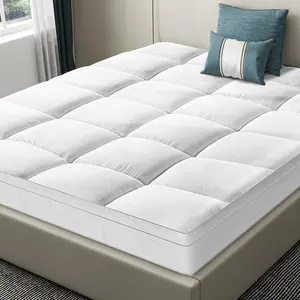 【VALUXE】 Extra Thick Cooling Mattress Pad – Overfilled Down Alternative Topper with 8–21 Inch Deep Pocket, Breathable & Machine Washable for All-Season Comfort Fluffy Customer Satisfaction
