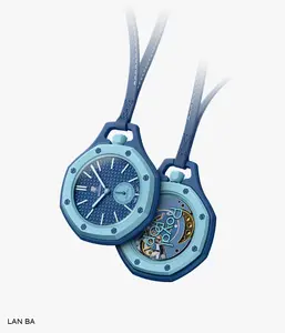 Royal Oak Mechanical Watch, Unisex Pendant Necklace Timepiece, Limited Edition Style, 8 Colors