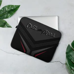 Chill Hard Protective Soft Laptop Sleeve 15" - 100% Neoprene Water & Oil Resistant Faux Fur Lined Padded Zipper Lightweight Design