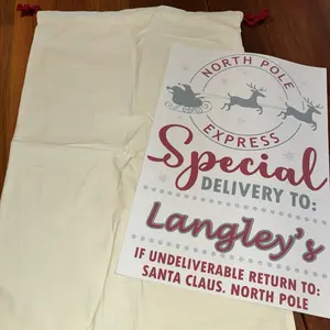 Sublimation Large Bag, great for Santa sacks!