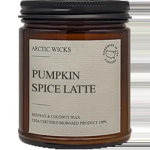 Pumpkin Spice Latte - 9oz Coconut & Beeswax Non-Toxic Candles