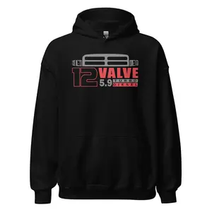 12v 5.9 Turbo Diesel Truck Hoodie 2nd Gen Pickup Hooded, trending unisex for men, women
