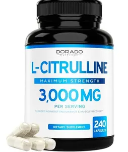 L Citrulline 3000mg Supplement (240 Capsules) Support L Arginine & Nitric Oxide Pills - L-Citrulline For Men & Women - Muscle Recovery & Pump Supplement - 3rd Party Tested, Vegan, Non-GMO - USA Made