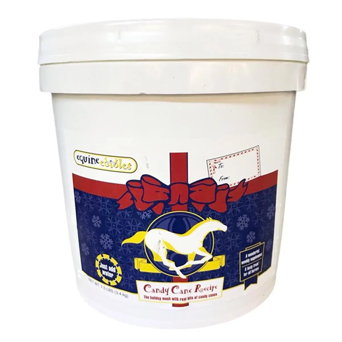 212 MAIN Therapeutic Bran Mash, Equine Edibles (SKU 4083), 7.5 lbs, Candy Cane Flavor Equine Pet Supply