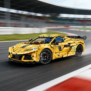 Static Version  3372 Piece Sports Car Building Block Set, DIY Building Model, High Difficulty Racing Model, Ideal for Living Room and Birthday Gift Decoration