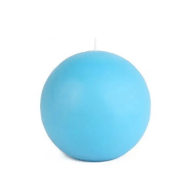 Jeco CBZ-048 4-in Blue 2-Piece Ball Candles, Hand-Poured Home Decor Candles for Romantic Glow, Ideal Gift for Space Lighting, Lighting Space
