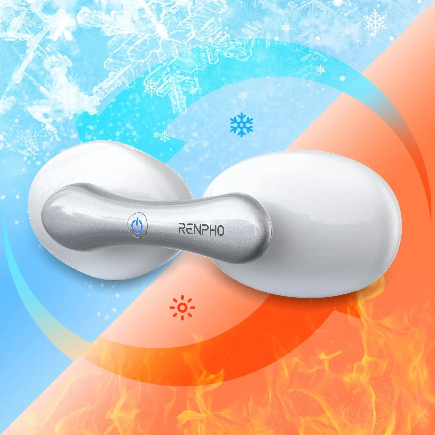 RENPHO Eyeris Calina Eye Temple Massager for Migraines with Heat and Cooling
