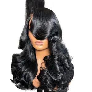 18” 5x5 HD Lace Closure Wig - 100% Virgin Human Hair Sewing Machine Wig