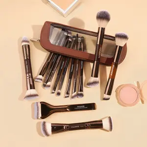 Maange 14-Piece Makeup Tool Set with 13 Brushes, Foundation Brush, Loose Powder Brush, Eyelash Brush, Eye Shadow Brush, Concealer Brush, Blush Brush, Makeup Tools Set