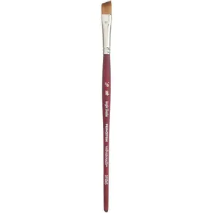 Velvetouch Angle Shader Brush, Synthetic, Short Handle, Size 3/8 inch, 1 Count