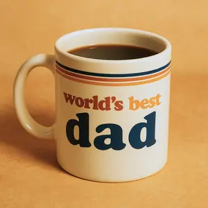 World’s Best Dad Mug | Retro 70s Father’s Day Gift | Vintage Dad Coffee Cup | New gift | First Father's Day | Unique