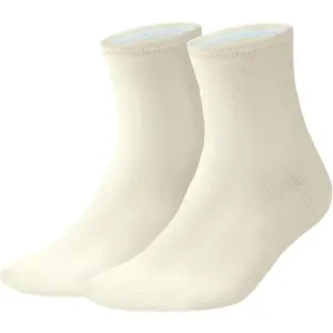 Fire-Resistant Racing Socks - 100% Aramid Fiber Moisture-Wicking & Breathable Performance Socks for Motorsports, Sports & Daily Wear (Fits Shoe Size 6-11) White