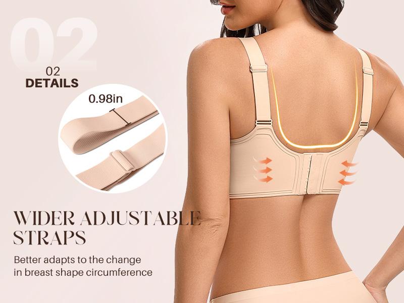 Jelly Bras for Women No Underwire Wireless Push Up Bra Comfortable Full Coverage Seamless Bralettes for Women