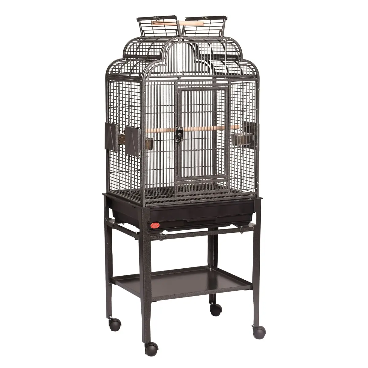 A&E Cage GA82217C HQ Black 22 x 17 in. Open Top Cage with Plastic Base, Black