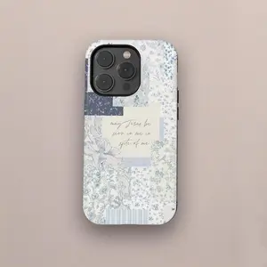 Christian Coquette Phone Case Patchwork Cute Jesus God Bible Verse Cover Religious Gift iPhone 17 16 15 14 13 12 11