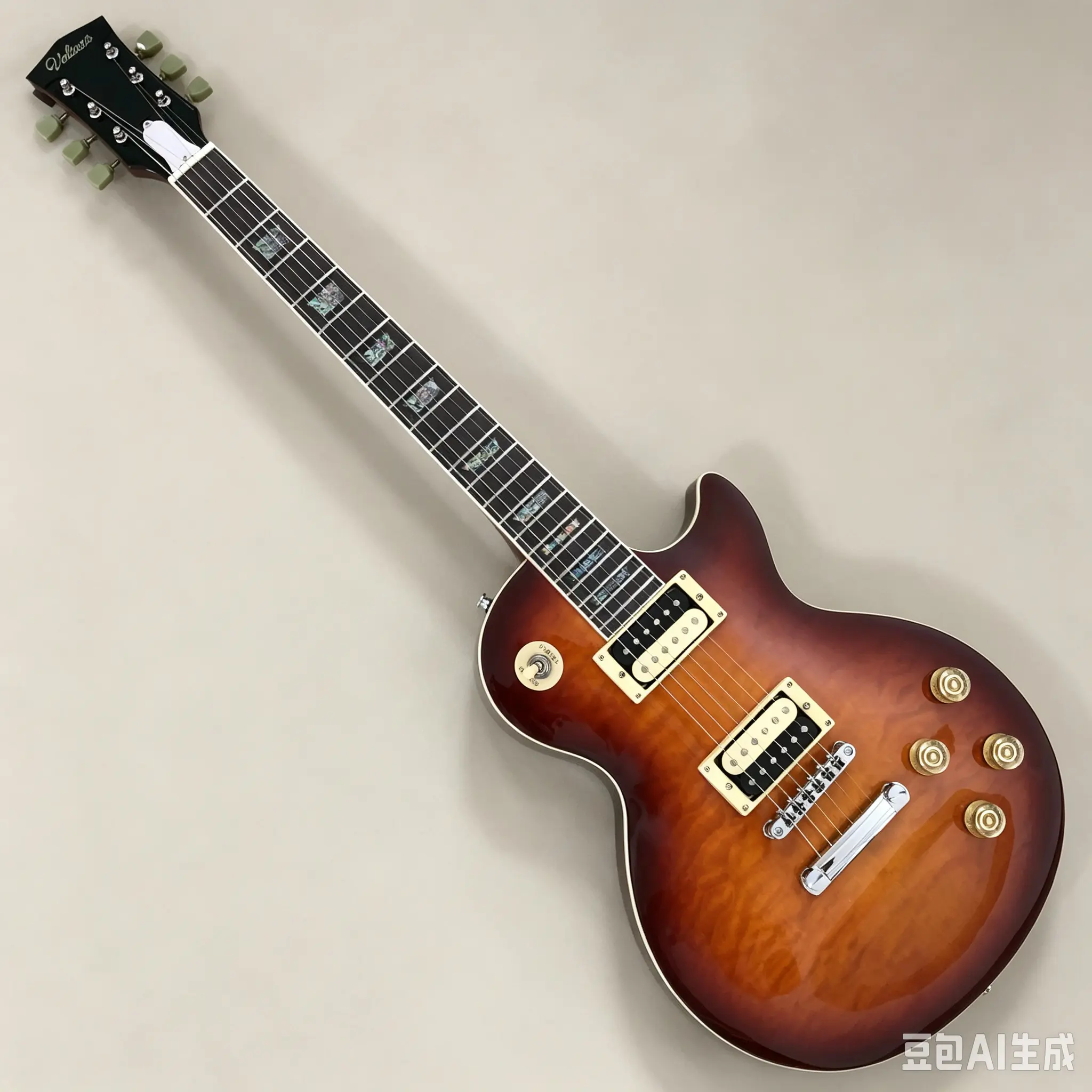 Brown LP Solid Mahogany Body Electric Guitar - 6 Strings, 22 Frets, Rosewood Fretboard, Zebra Pickups, Chrome Hardware, Versatile Sound Options, US-Shipped