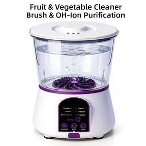 Multi-Functional Fruit Vegetable Purifier Washer with Turbo Cleaning and Hydroxyl Radical Disinfection. Effectively Removes Dirt, Residues, and Odors. Perfect for Home, Travel, Camping, and Outdoor Us