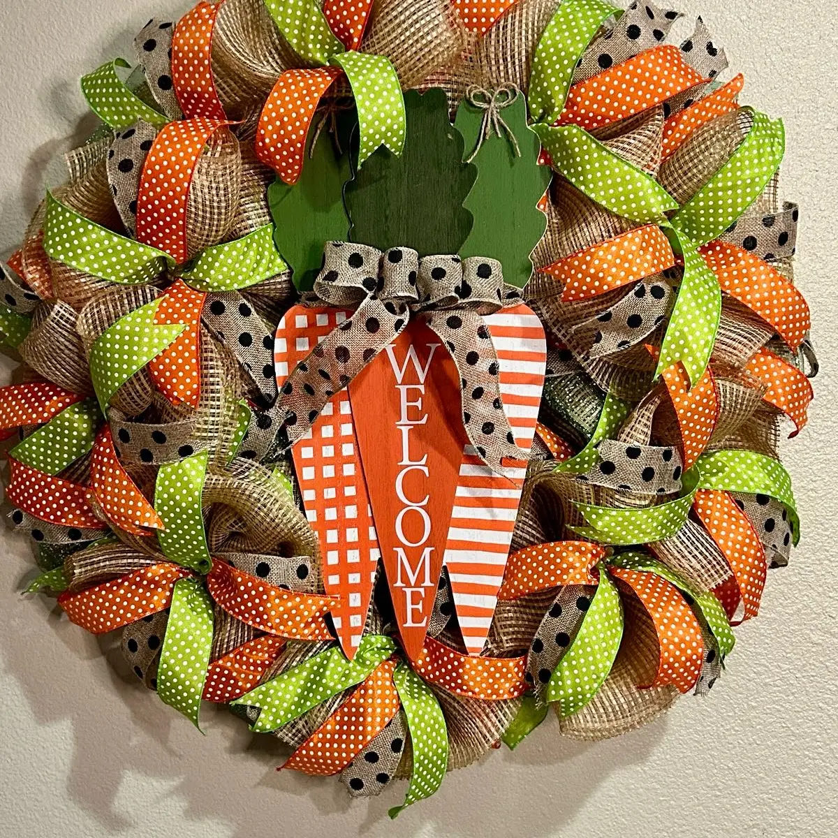 Easter Wreath | Carrot Design| Orange decor