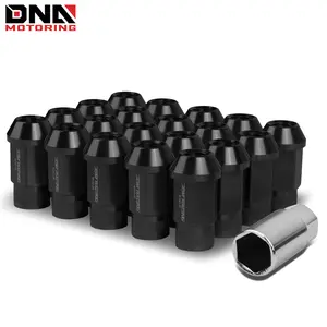 [20Pcs] M12X1.25 Open-End Aluminum Wheel Lug Nuts Set+Extension Adapter
