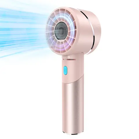 Lepwings Compact Handheld Cooling Multifunction Portable Fan, USB-C Rechargeable Mini Turbo, 7000RPM Max, 4 Speeds, Up to 16H Runtime, for Travel, Office, Handheld Cooling Fan, Multifunction Fan