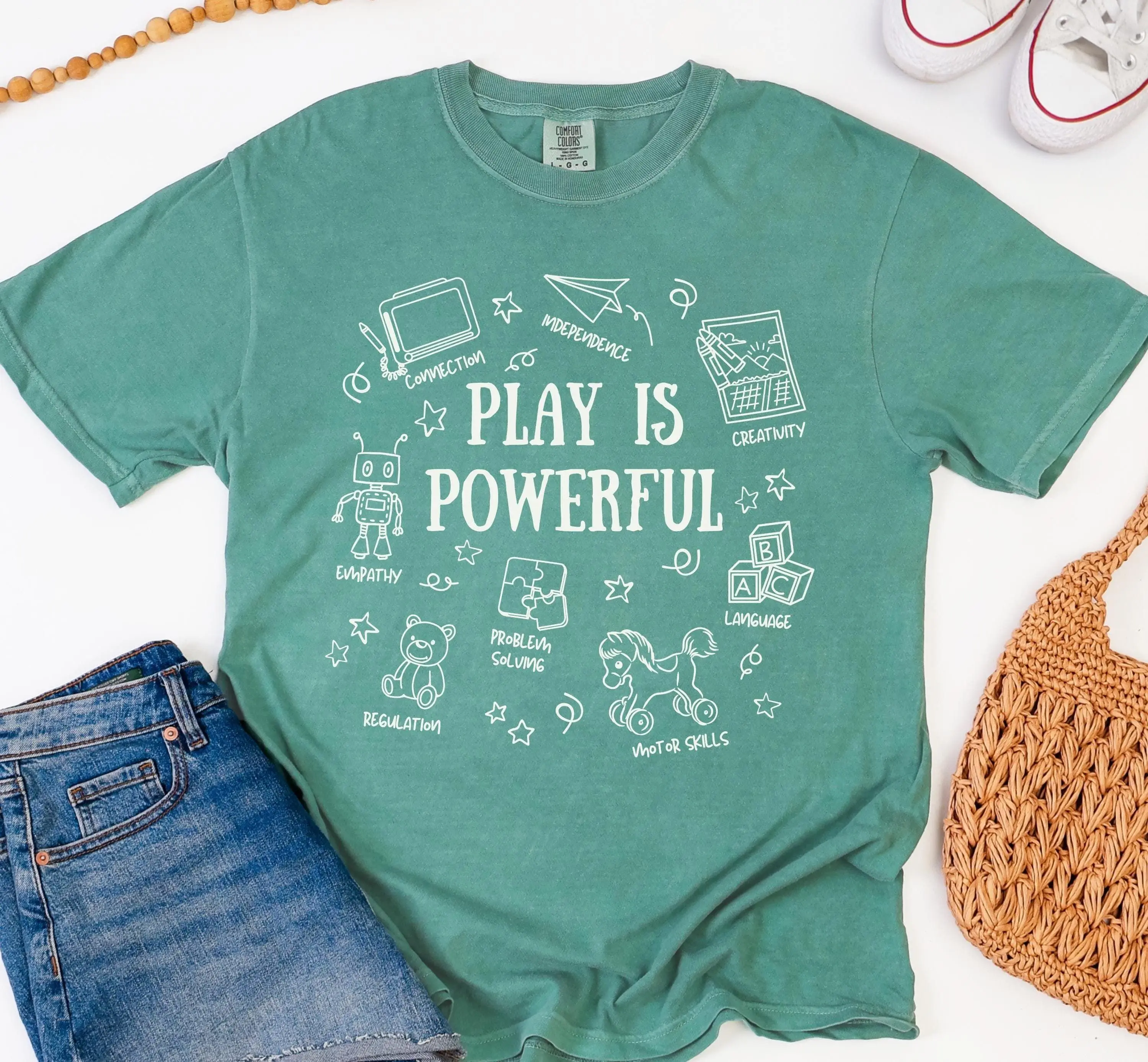 Play Is Learning Shirt Comfort Color SPED Educator Shirt Pediatric OT Shirt Preschool Special Educator Autism Play Therapy Shirt ABA Educate