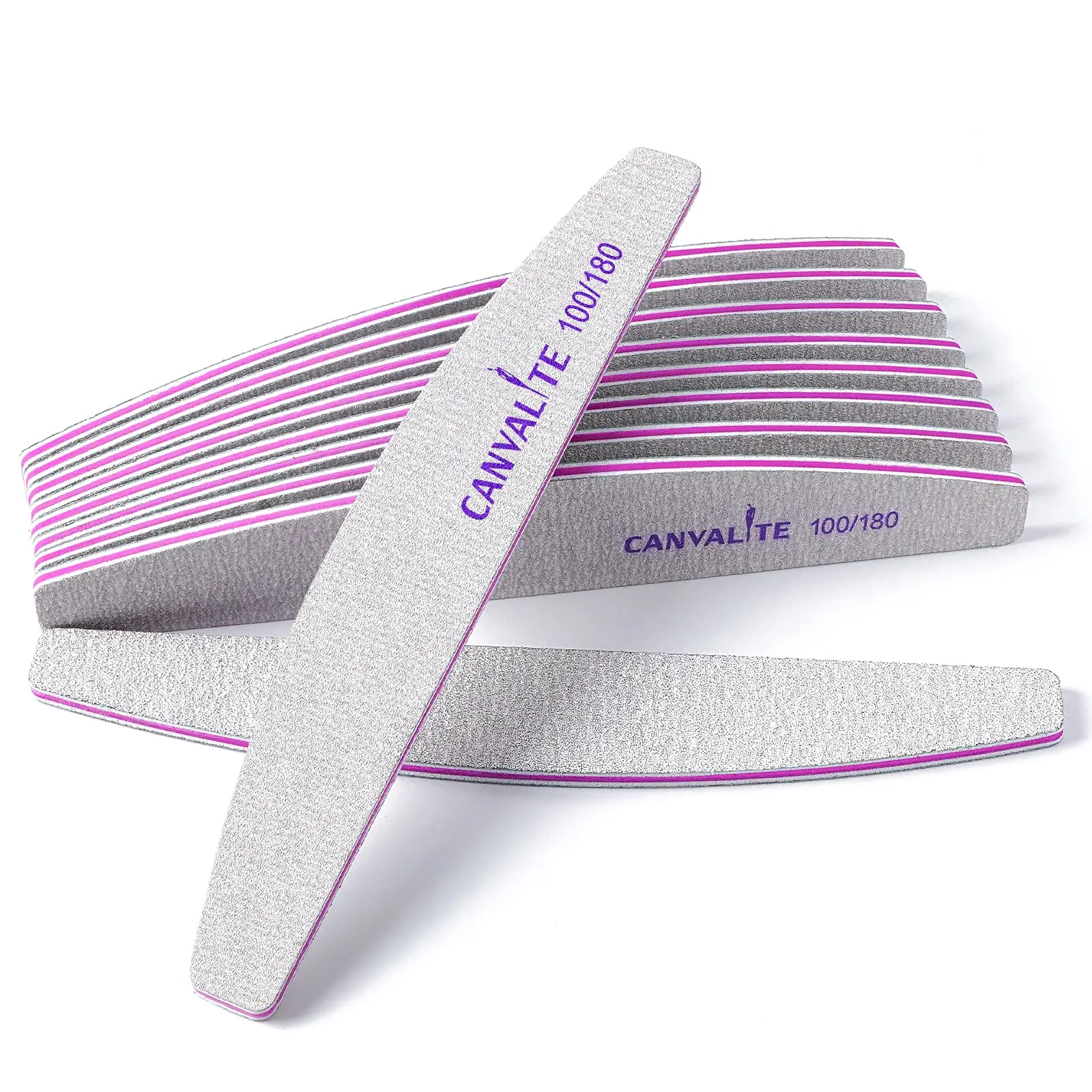 10 PCS Nail File Professional Nail Files Reusable Double Sided Emery Board(100/180 Grit) Nail Styling Tools for Home and Salon Use Christmas Gifts for Women