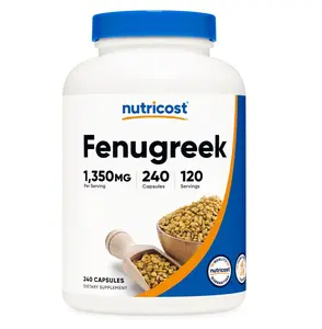 BIG SALE 2026!!!  Nutricost Fenugreek Seed 1350mg, 240 Capsules - Gluten Free, Non-GMO, 675mg Per Capsule