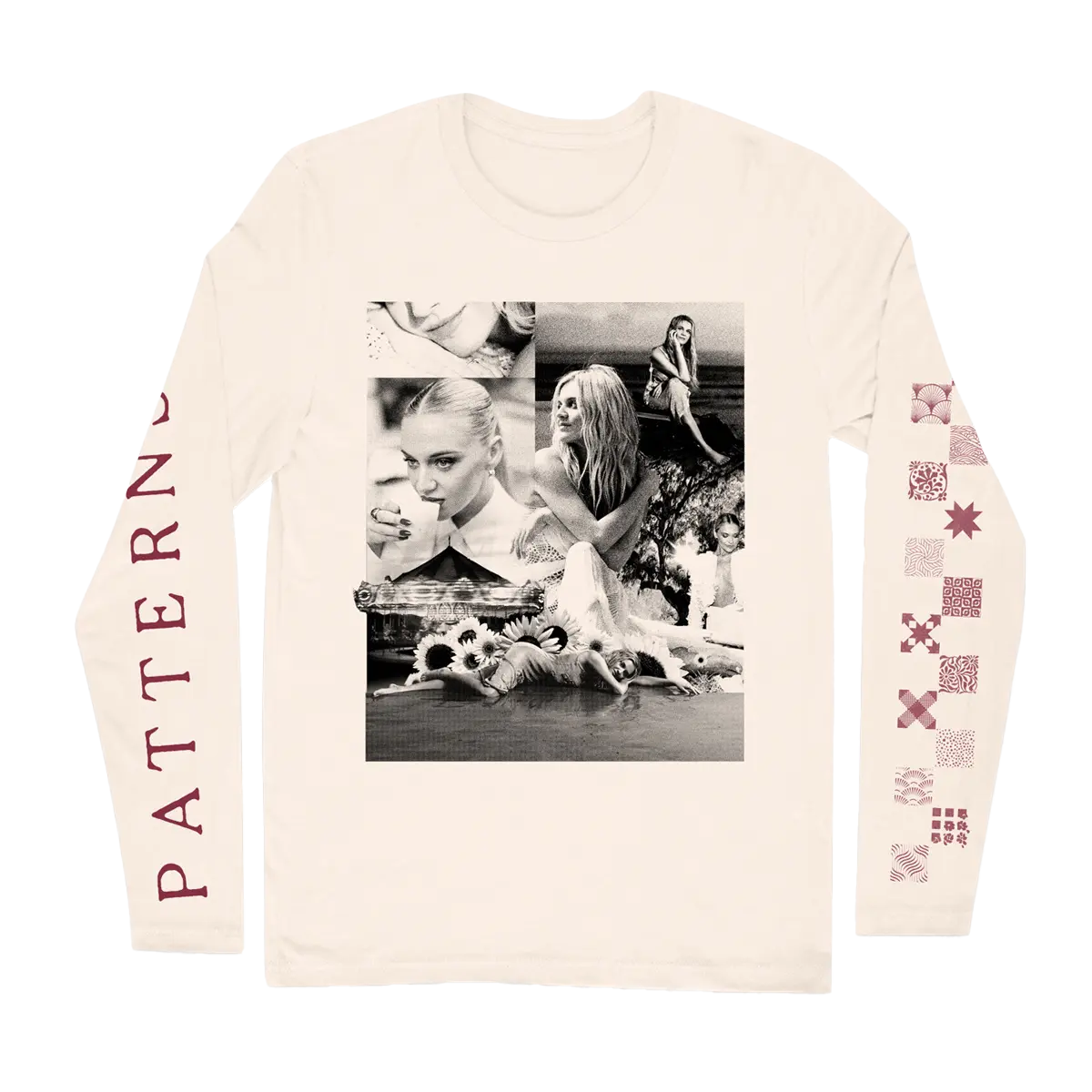 PATTERNS LONG SLEEVE GRAPHIC T-SHIRT