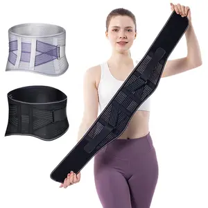1Pc Lightweight Back Support Belt for Sports, Breathable Lumbar Brace for Men Women - Fits Under Clothes for Running, Work & Exercise