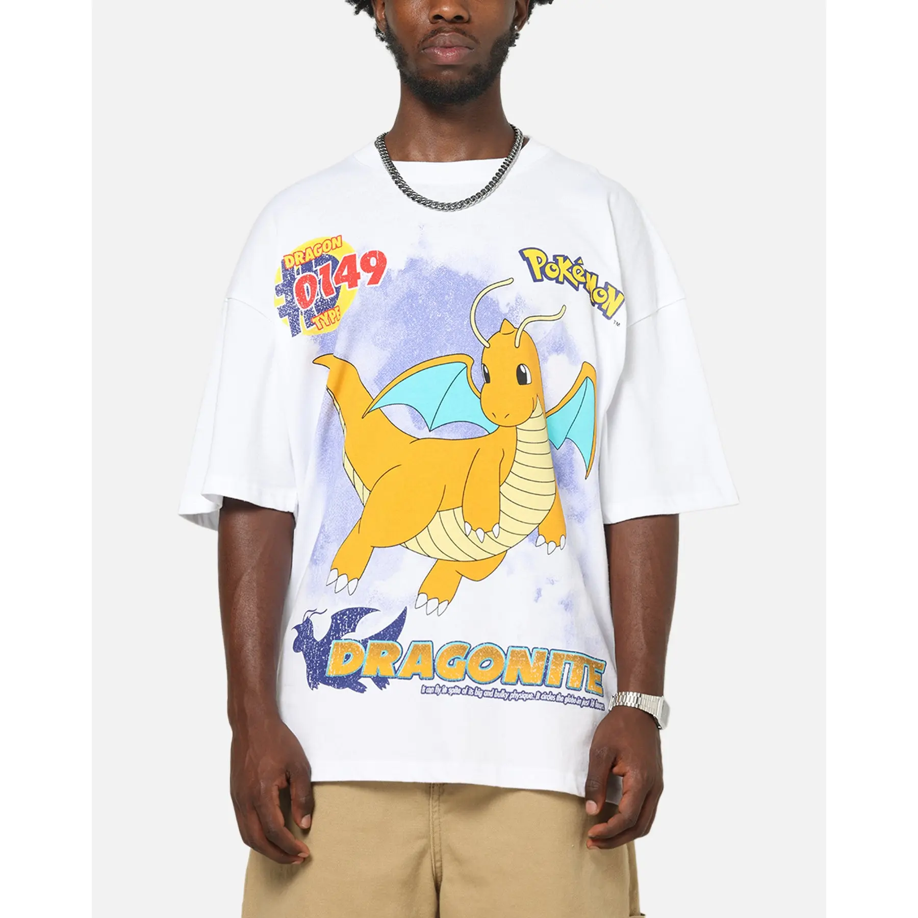 The Pokémon Collection By 73Studio Dragonite T-Shirt White