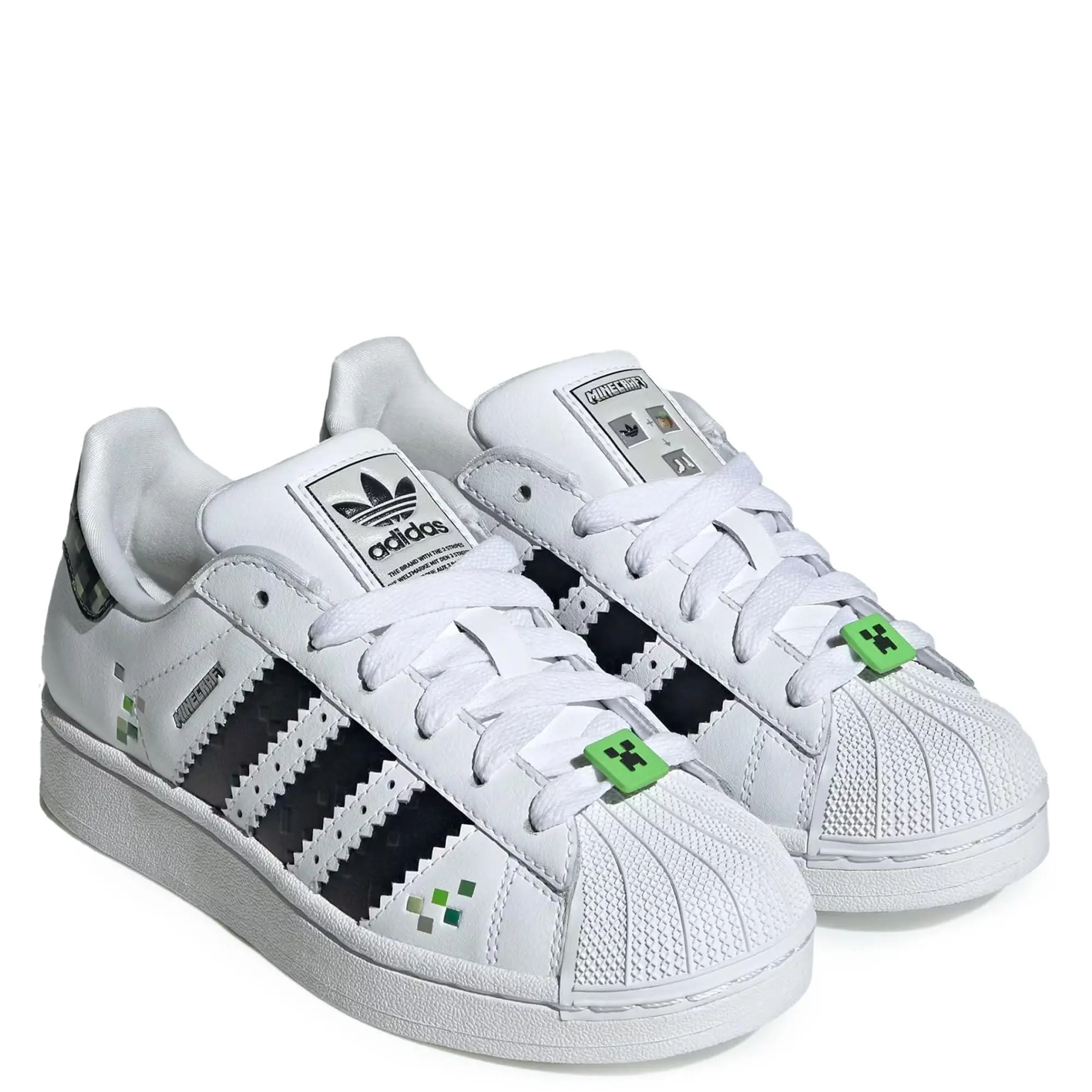 Adidas Originals Mens Superstar II X Minecraft Sneaker