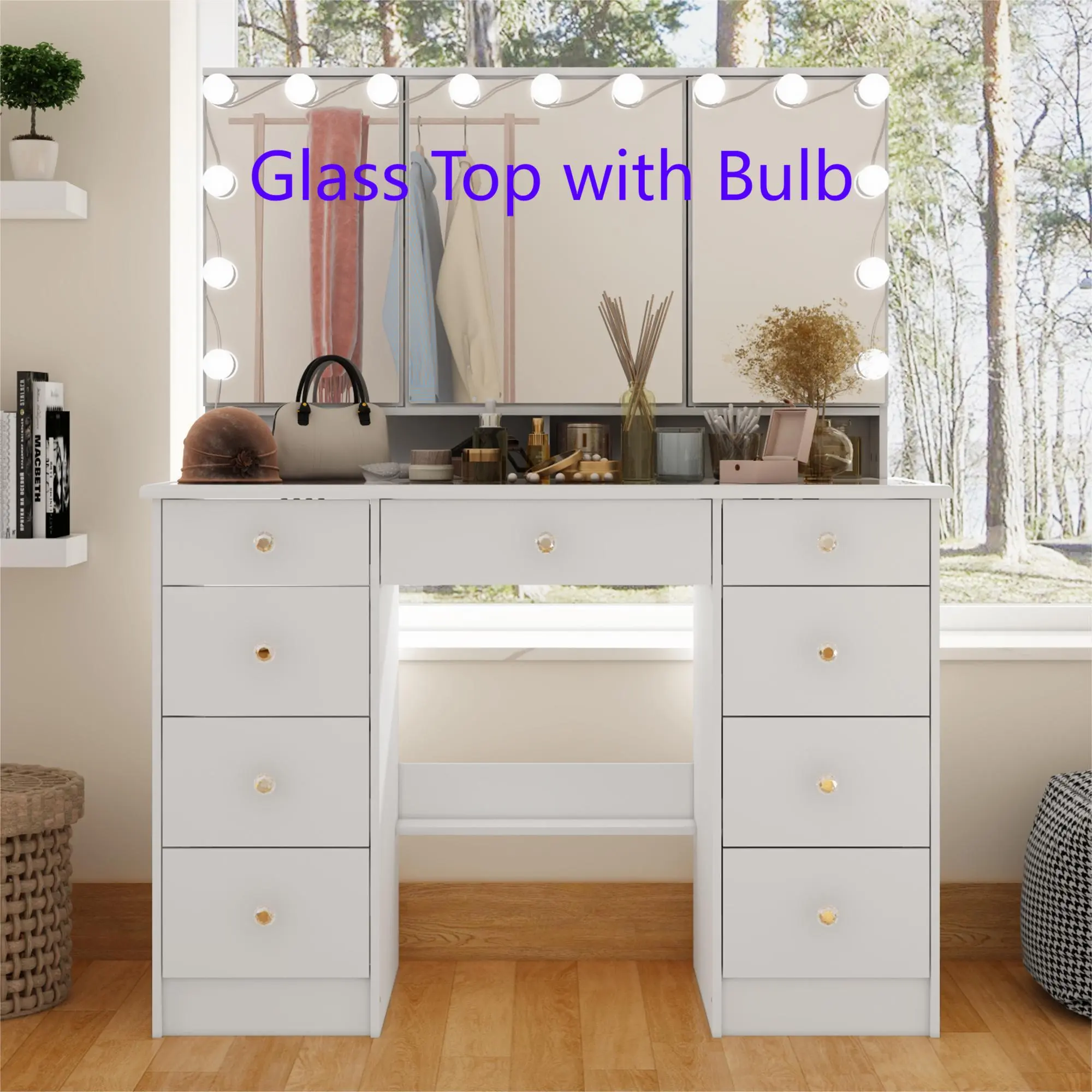 [4] Glass Desk-Bulb Light