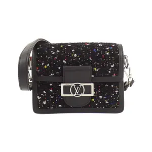 Pre-owned Louis Vuitton Tweed Shoulder Bags Dauphine MINI shoulder bag