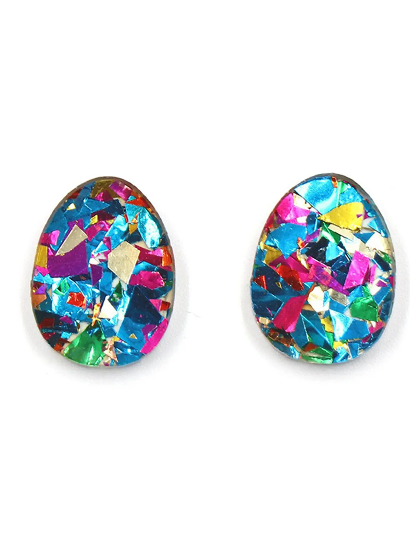 Cute Easter Egg Rabbit Design Earrings, Fashionable Acrylic Jewelry for Women & Girls, Trendy All-match & Exquisite Jewelry for Birthday Gift