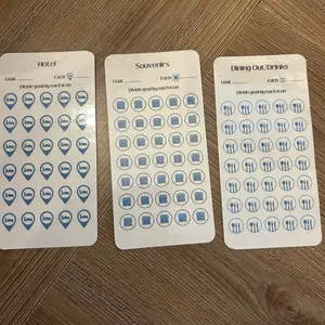 A6 Laminated Vacation Savings Challenges Inserts