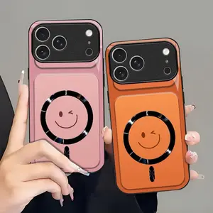 Winking Smiley MagSafe Compatible Case with Glossy Camera Lens Protection  for [iPhone 17 Pro] 952